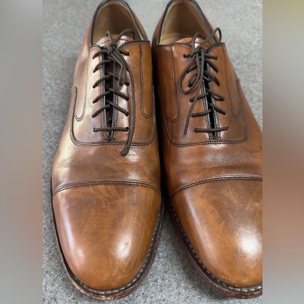 Johnson & Murphy Melton Cap Toe Mens SZ 10.5 (shoe10)